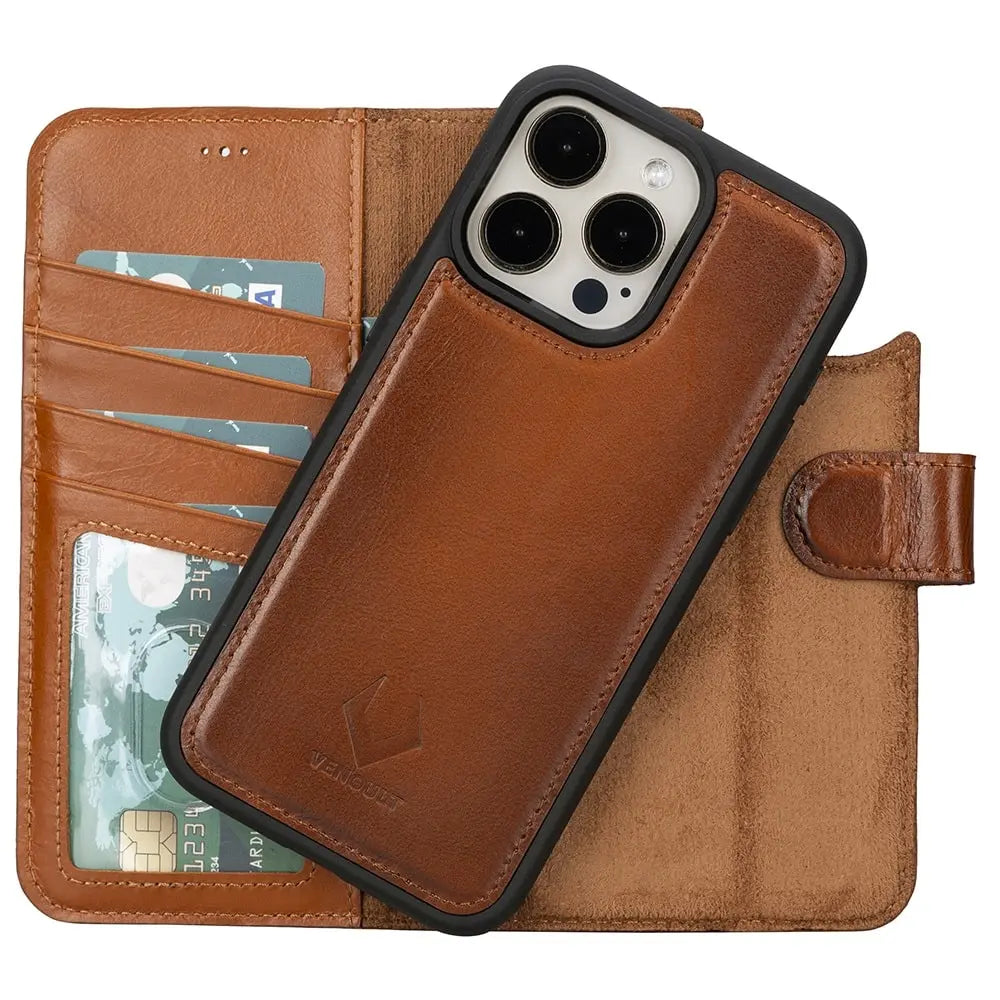 Leather iPhone 12 Pro Max Hard Cover - MagSafe