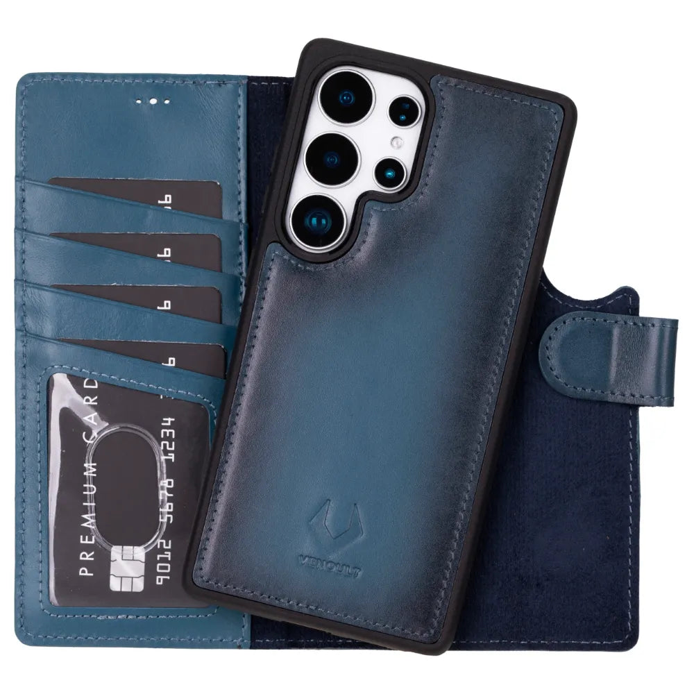 Samsung Galaxy S25 Ultra Leather Wallet Case, 4 Card Holder – VENOULT
