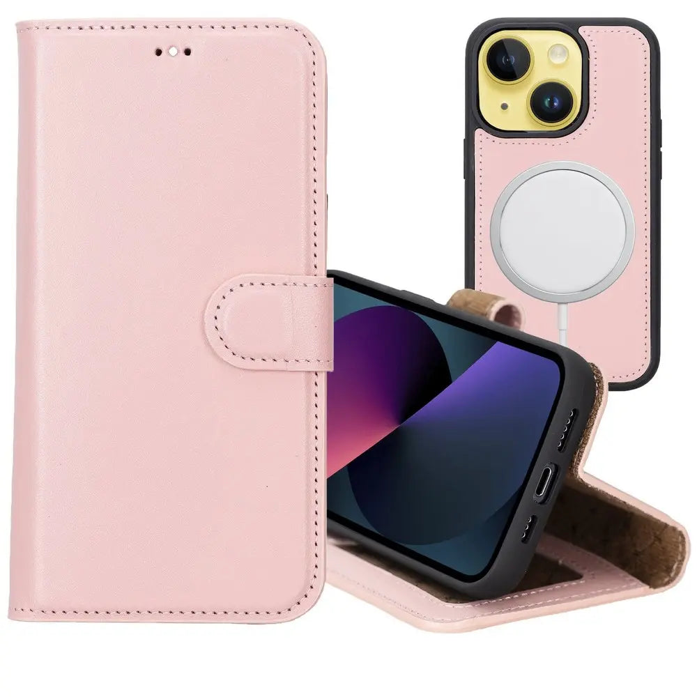  VENOULT Vintage Leather Compatible with iPhone 14 Pro MAX  Wallet Case, 14 Pro / 14 Plus Genuine Leather Magnetic Detachable, Wireless  Charge and Car Mount Compatible, HANDMADE : Handmade Products
