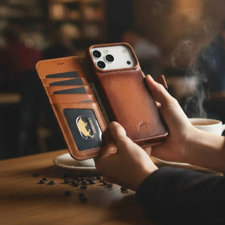 iPhone 17 Pro MAX MagSafe Compatible Leather Cases