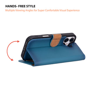 VENOULT™  Detachable Wallet Case for iPhone 17 – Full-Grain Genuine Leather, MagSafe Compatible