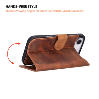 VENOULT™  Detachable Wallet Case for iPhone 17 Air– Full-Grain Genuine Leather, MagSafe Compatible