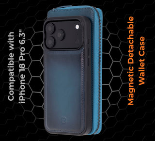 VENOULT™ Zippered Leather Wallet Case for iPhone 18 Pro, 17 Pro & 17 Pro Max