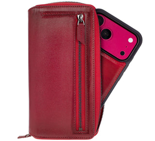 VENOULT™ Zippered Leather Wallet Case for iPhone 18 Pro, 17 Pro & 17 Pro Max