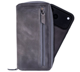VENOULT™ Zippered Leather Wallet Case for iPhone 18 Pro, 17 Pro & 17 Pro Max