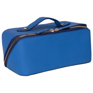 VENOULT Handmade Full-Grain Leather Makeup Bag – 180° Wide-Open Travel Make Up Bag