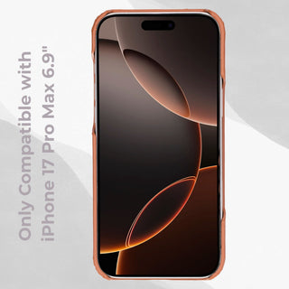 VENOULT™  Slim Leather Case for iPhone 17 Pro Max – Full-Grain Genuine Leather, MagSafe Compatible