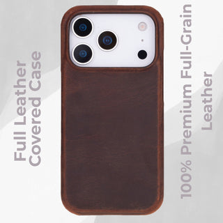 VENOULT™  Slim Leather Case for iPhone 17 Pro Max – Full-Grain Genuine Leather, MagSafe Compatible