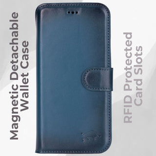 VENOULT™  Detachable Wallet Case for iPhone 17 Pro Max – Full-Grain Genuine Leather, MagSafe Compatible
