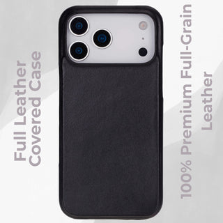 VENOULT™  Slim Leather Case for iPhone 17 Pro – Full-Grain Genuine Leather, MagSafe Compatible