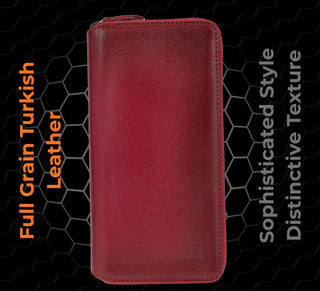 VENOULT™ Zippered Leather Wallet Case for iPhone 18 Pro, 17 Pro & 17 Pro Max