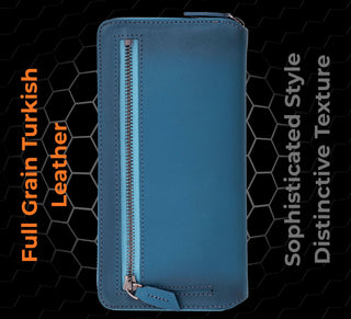 VENOULT™ Zippered Leather Wallet Case for iPhone 18 Pro, 17 Pro & 17 Pro Max