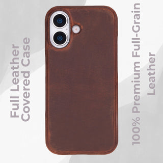 VENOULT™  Slim Leather Case for iPhone 17 – Full-Grain Genuine Leather, MagSafe Compatible