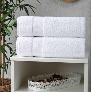 Personalized Turkish Cotton Bath Towel Set - 2 Pieces