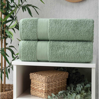 Personalized Turkish Cotton Bath Towel Set - 2 Pieces