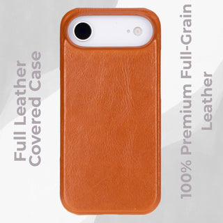 VENOULT™  Slim Leather Case for iPhone 17 Air – Full-Grain Genuine Leather, MagSafe Compatible
