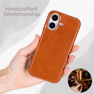 VENOULT™  Slim Leather Case for iPhone 17 – Full-Grain Genuine Leather, MagSafe Compatible