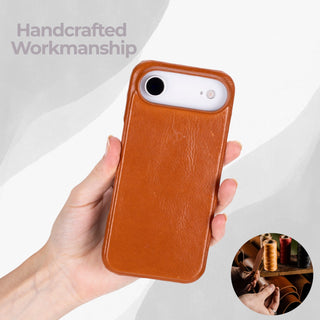 VENOULT™  Slim Leather Case for iPhone 17 Air – Full-Grain Genuine Leather, MagSafe Compatible