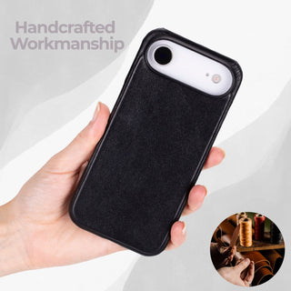 VENOULT™  Slim Leather Case for iPhone 17 Air – Full-Grain Genuine Leather, MagSafe Compatible