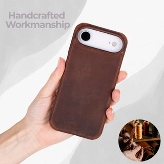 VENOULT™  Slim Leather Case for iPhone 17 Air – Full-Grain Genuine Leather, MagSafe Compatible