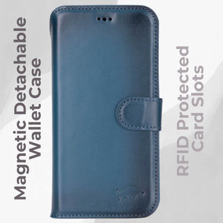 VENOULT™  Detachable Wallet Case for iPhone 17 Pro – Full-Grain Genuine Leather, MagSafe Compatible