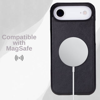 VENOULT™  Slim Leather Case for iPhone 17 Air – Full-Grain Genuine Leather, MagSafe Compatible