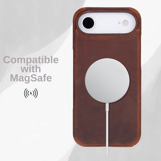 VENOULT™  Slim Leather Case for iPhone 17 Air – Full-Grain Genuine Leather, MagSafe Compatible
