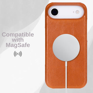 VENOULT™  Slim Leather Case for iPhone 17 Air – Full-Grain Genuine Leather, MagSafe Compatible