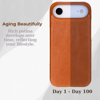 VENOULT™  Slim Leather Case for iPhone 17 Air – Full-Grain Genuine Leather, MagSafe Compatible