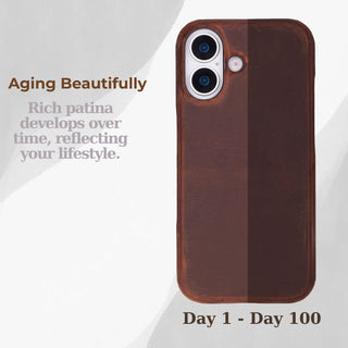 VENOULT™  Slim Leather Case for iPhone 17 – Full-Grain Genuine Leather, MagSafe Compatible