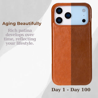 VENOULT™  Slim Leather Case for iPhone 17 Pro Max – Full-Grain Genuine Leather, MagSafe Compatible