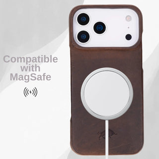 VENOULT™  Detachable Wallet Case for iPhone 17 Pro Max – Full-Grain Genuine Leather, MagSafe Compatible