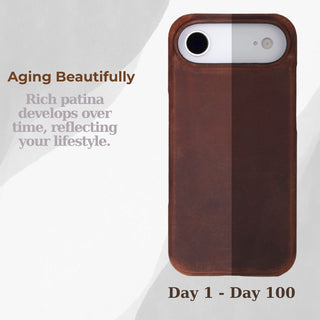 VENOULT™  Slim Leather Case for iPhone 17 Air – Full-Grain Genuine Leather, MagSafe Compatible