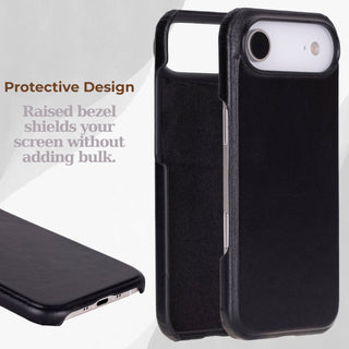 VENOULT™  Slim Leather Case for iPhone 17 Air – Full-Grain Genuine Leather, MagSafe Compatible