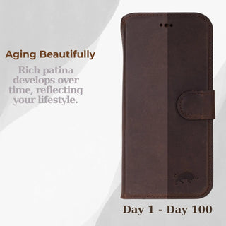 VENOULT™  Detachable Wallet Case for iPhone 17 Pro Max – Full-Grain Genuine Leather, MagSafe Compatible