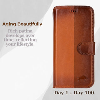 VENOULT™  Detachable Wallet Case for iPhone 17 Pro Max – Full-Grain Genuine Leather, MagSafe Compatible