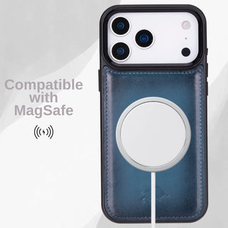 VENOULT™  Detachable Wallet Case for iPhone 17 Pro – Full-Grain Genuine Leather, MagSafe Compatible