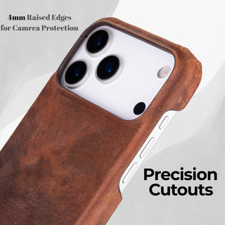 VENOULT™  Slim Leather Case for iPhone 17 Pro Max – Full-Grain Genuine Leather, MagSafe Compatible