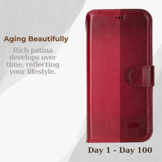 VENOULT™  Detachable Wallet Case for iPhone 17 Pro – Full-Grain Genuine Leather, MagSafe Compatible