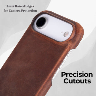 VENOULT™  Slim Leather Case for iPhone 17 Air – Full-Grain Genuine Leather, MagSafe Compatible