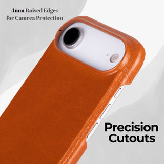 VENOULT™  Slim Leather Case for iPhone 17 Air – Full-Grain Genuine Leather, MagSafe Compatible