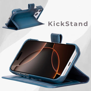 VENOULT™  Detachable Wallet Case for iPhone 17 Pro Max – Full-Grain Genuine Leather, MagSafe Compatible