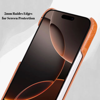 VENOULT™  Slim Leather Case for iPhone 17 Air – Full-Grain Genuine Leather, MagSafe Compatible