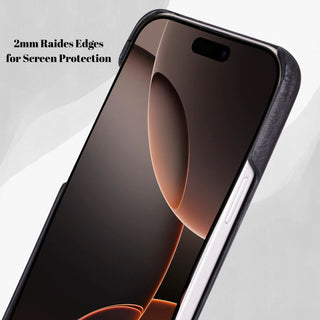 VENOULT™  Slim Leather Case for iPhone 17 – Full-Grain Genuine Leather, MagSafe Compatible