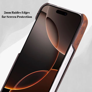 VENOULT™  Slim Leather Case for iPhone 17 – Full-Grain Genuine Leather, MagSafe Compatible