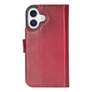 VENOULT™  Detachable Wallet Case for iPhone 17 – Full-Grain Genuine Leather, MagSafe Compatible