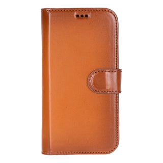 VENOULT™  Detachable Wallet Case for iPhone 17 – Full-Grain Genuine Leather, MagSafe Compatible