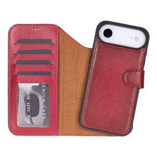 VENOULT™  Detachable Wallet Case for iPhone 17 Air– Full-Grain Genuine Leather, MagSafe Compatible
