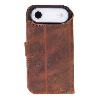 VENOULT™  Detachable Wallet Case for iPhone 17 Air– Full-Grain Genuine Leather, MagSafe Compatible