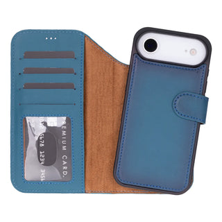 VENOULT™  Detachable Wallet Case for iPhone 17 Air– Full-Grain Genuine Leather, MagSafe Compatible
